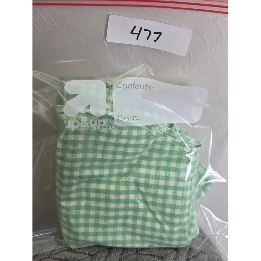 Boys Ralph Lauren Size 18 Months Green Gingham Button-Up Shirt Orange Pony Logo